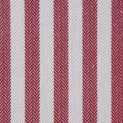 A119 Thin Stripes Red / White Piping Red